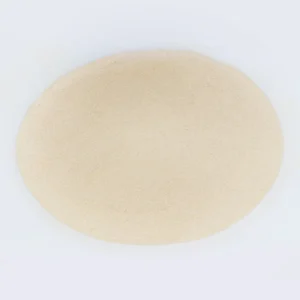 Agar-agar powder: fine pale golden powder heaped on a white surface