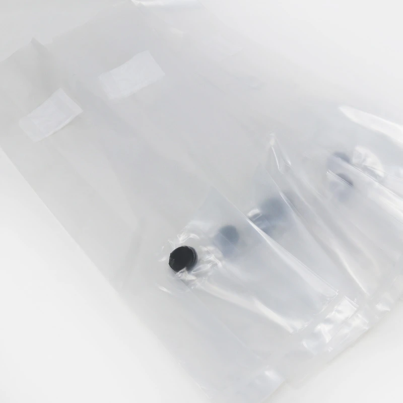 Unicorn 3T grow bags: clear gusseted polypropylene bags with filter patches, sealed flat