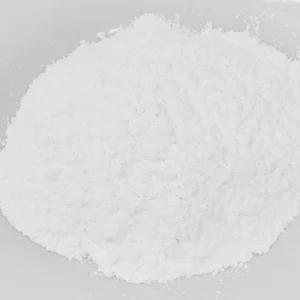 Agricultural lime: a heap of bright white calcium carbonate powder