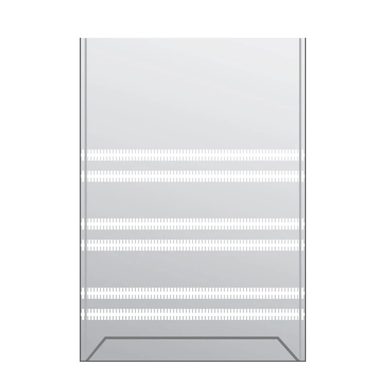Illustration of a mushroom grow tent, a tall clear bag with white filter strips